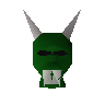 Green h'ween mask