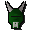 Green h'ween mask