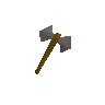 Steel battleaxe