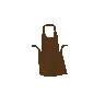 Brown apron