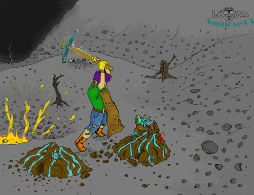 Player submitted artwork: Runite Miner by Anonymous