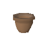 Unfired plant pot