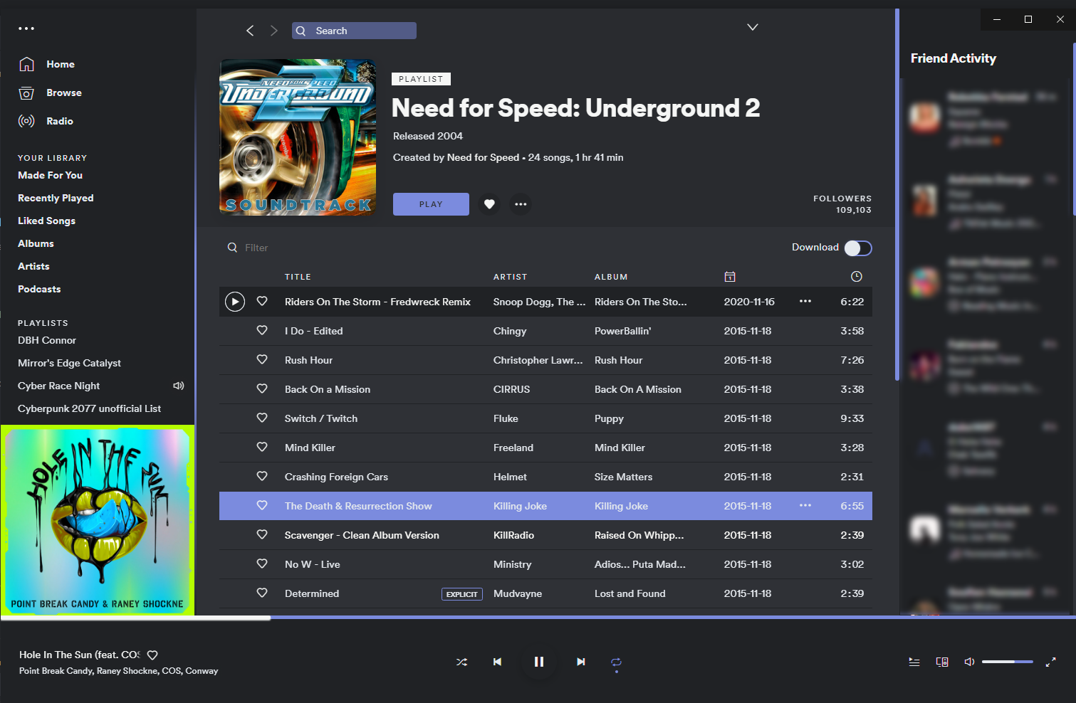 Discord themed Spotify screenshot